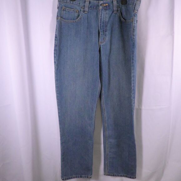 Carhartt Mens 36x32 Blue Relaxed Fit Cotton Blend Holter Jeans 101483-980 - Picture 1 of 6